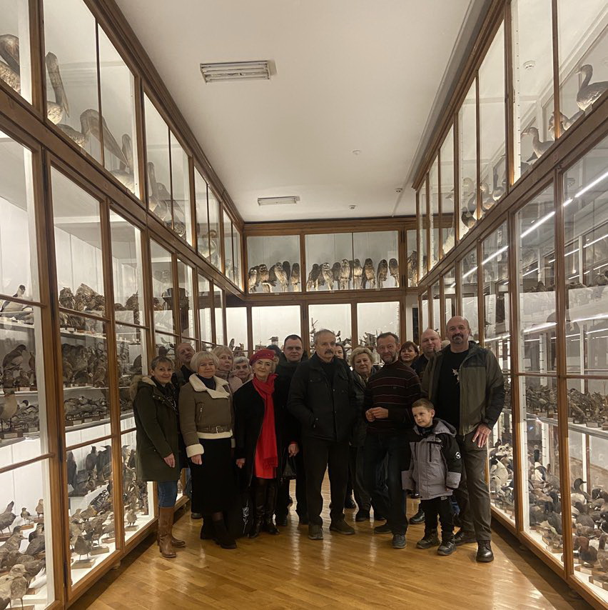 Під час відвідання експозиції «Володимир Дідушицький і його музей» (орнітологічна збірка Музею)